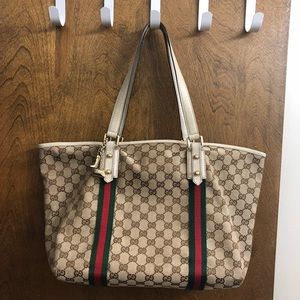Gucci classic monogram tote purse/bag